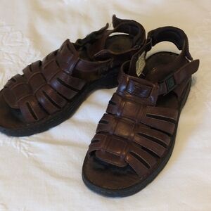 Men's Windriver Brown Leather Sandals
